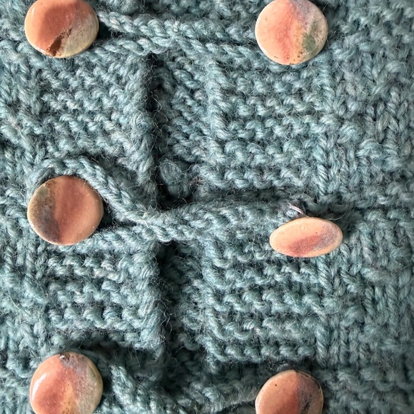 *Vintage*
Hand Crafted Teal Sweater - Picture 3 of 7